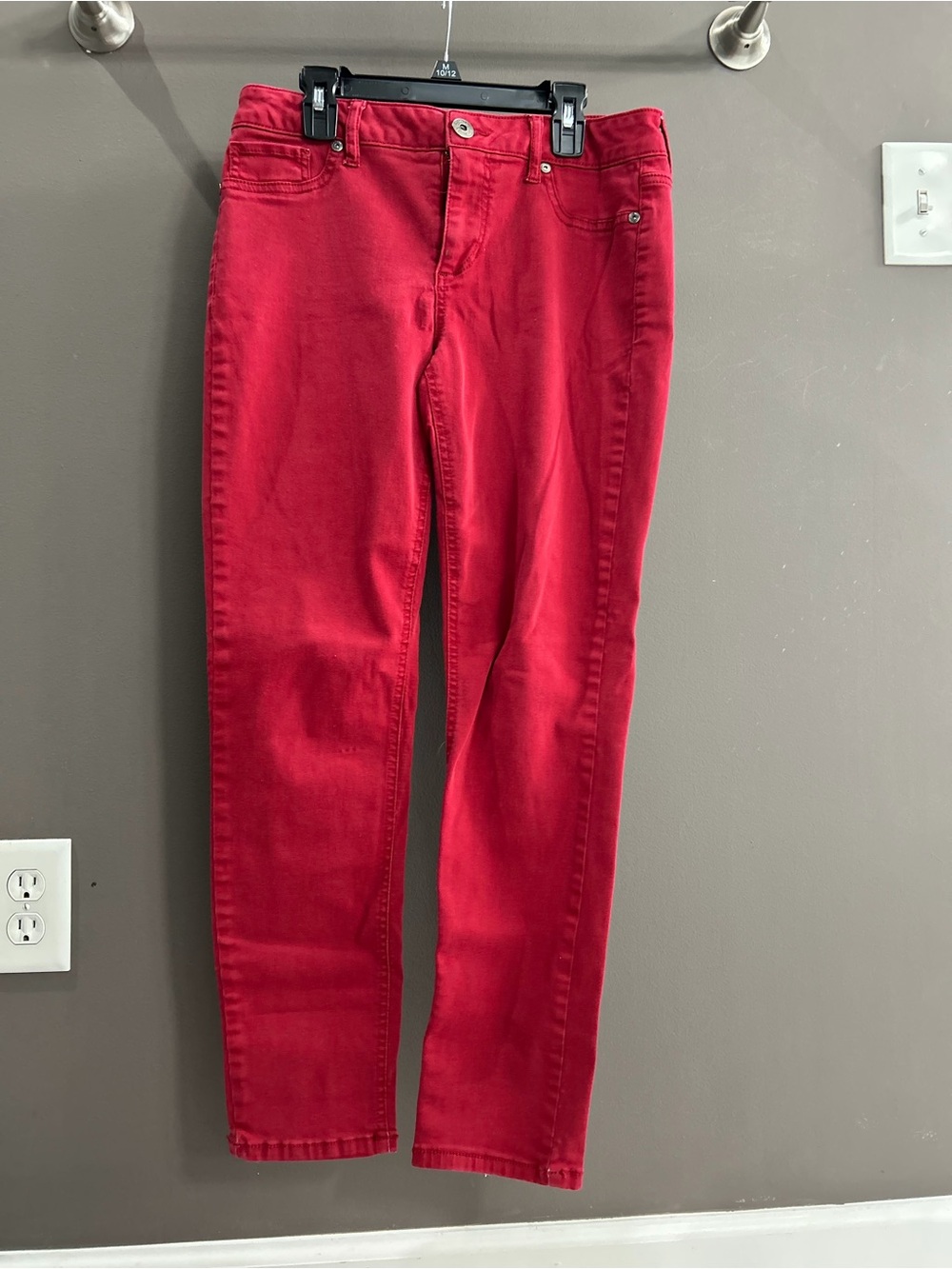Maurices Red Skinny Jeans